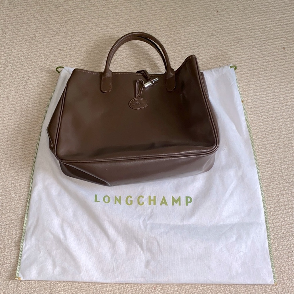 Longchamp Roseau Taupe Medium-sized bag